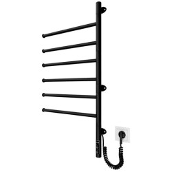 Полотенцесушитель Mario Веєр-I 800х445/55 електр. TR черный мат (2.3.0408.11.BM)