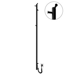 Полотенцесушитель Mario Рей-І 1500х30/130 електр. TR черный мат (2.21.1103.15.BM)