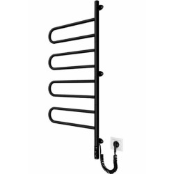 Полотенцесушитель Mario Тристар-I 1000х445/55 електр. TR черный мат (2.3.0507.11.BM)