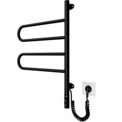 Полотенцесушитель Mario Тристар-I 600х445/55 електр. TR черный мат (2.3.0505.11.BM)