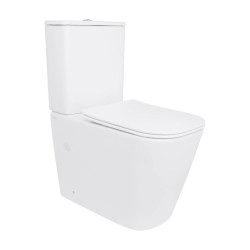 Унитаз-компакт Qtap Stork Ultra Quiet 630×350×805 мм с сиденьем Soft-close, White QTSTO27W49260