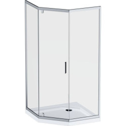 Душевая кабина Am.Pm Gem 5-corner Pivot W90UG-405-090MT 90x90 прозрачная, профиль матовий хром, без поддона
