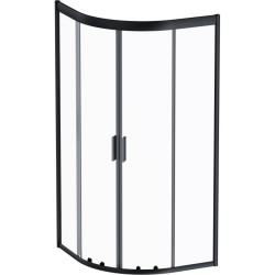 Душевая кабина Am.Pm Gem W90UG-401-090BT 90x90 прозрачная, профиль черный матовий, без поддона