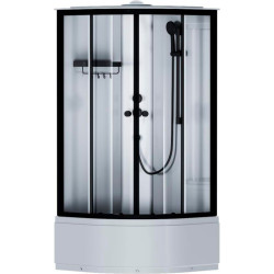 Душевая кабина Am.Pm X-Joy W94C-401A-090BT 90x90 профиль мат.черный, прозрачная