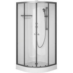 Душевая кабина Am.Pm X-Joy W94C-401-090BT 90x90 профиль мат.черный, прозрачная