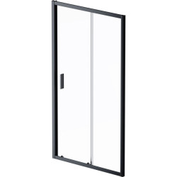 Душові двері Am.Pm Gem Solo Slide W90UG-110-1S-195BT 110х195 прозора, профіль чорний матовий