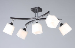 Люстра Valeso B N1435/5 BK+CH (Черный + Хром)