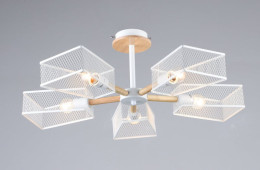 Люстра Valeso B N6687/5 Белый + Дерево