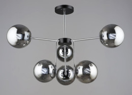 Люстра Valeso K2307/6 Черный + Хром