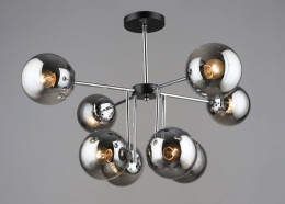 Люстра Valeso K2307/8 Черный + Хром