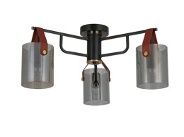 Люстра в стиле лофт на 3 плафона Valeso G 321036/3 Copper+Matt black