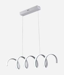 Люстра подвесная светодиодная Sirius LCD3055 WT белая