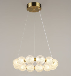 Люстра подвесная светодиодная Valeso LED 24W Белый медь Сталь Акрил YH1438/24W