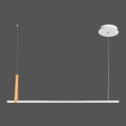 Люстра подвесная светодиодная акриловая Valeso 22806M WOOD+WT