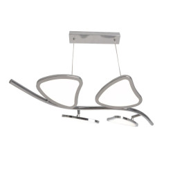 Люстра подвесная светодиодная лепестки белая Sirius 2901-4P (64W)