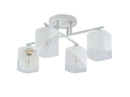 Люстра потолочная Sirius 07245/4 Matte White+CR на 4 плафона