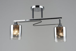 Люстра потолочная Sirius B A4057/2 CH+BK на 2 плафона