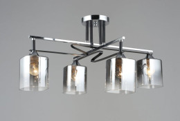 Люстра потолочная Sirius B A4057/4 CH+BK