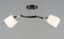 Люстра стельова Sirius B N6106/2 BK+CR з поворотним механізмом