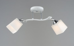 Люстра потолочная Sirius B N6107/2 WT+CR с поворотным механизмом