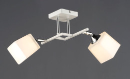 Люстра стельова Valeso B N6646/2 WT+CR на 2 плафони