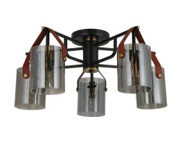 Люстра стельова Valeso G 321036/5 Copper+Matt black