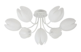 Люстра стельова в вітальню Valeso G 93961/6+1 біла