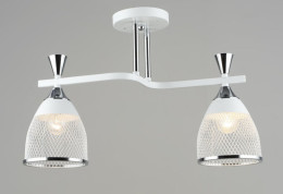 Люстра стельова металева Sirius B N6218/2 WT+CH