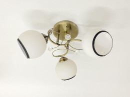 Люстра стельова на 3 плафона Valeso 6220J/3 Бронза