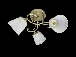 Люстра стельова на 3 плафона Valeso 7051C/3 Бронза