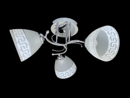 Люстра стельова на 3 плафона Valeso 9506E/3 Хром