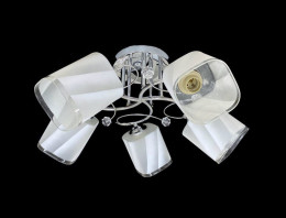 Люстра потолочная на 5 плафонов Valeso 6220L/5 Хром