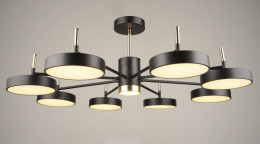 Люстра потолочная светодиодная Sirius B N4192/8 BK+FGD