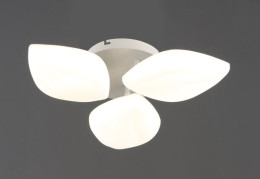 Люстра стельова світлодіодна Valeso 3 плафона LED 36W Білий Сталь Акрил 3000K+6500K YH1411/3