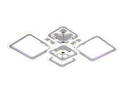 Люстра стельова світлодіодна для вітальні та спальні Valeso 2055/5 Хром 128W