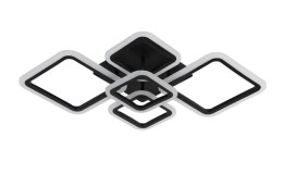 Люстра потолочная светодиодная для гостинной и спальни Valeso 2055/5 Черный 128W