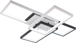 Люстра стельова світлодіодна для вітальні та спальні Valeso DK6558/4 Білий+Чорний