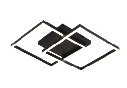 Люстра потолочная светодиодная модерн для гостинной и спальни Valeso LP-DA10457 черная 43W