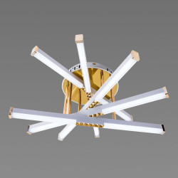 Люстра светодиодная акриловая Sirius B YH839/5 WT+GD 65W