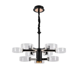 Люстра светодиодная акриловая Sirius N 3705-6+3 BLACK+GD 98W