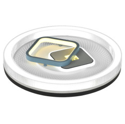 Світлодіодна люстра пристельова Valeso 2H-005, Білий+Чорний