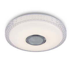 Светодиодный музыкальный светильник смарт Valeso LY371-400 WH для гостинной и спальни 48W+5W RGB Белый