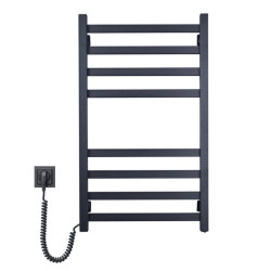 Полотенцесушитель Domingo Axis 480x800 левый черный муар