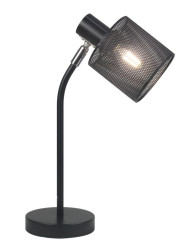 Лампа настільна в стилі лофт Valeso LT9076 BK з поворотним механізмом