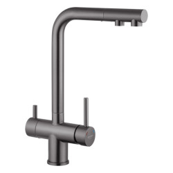 Кухонний змішувач із підключенням до фільтра Kroner KRP Edelstahl Klassisch - PVD03811