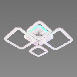 Потолочная люстра светодиодная с музыкальной колонкой и RGB подсветкой для гостиной и спальни Valeso YZD1267 Белый