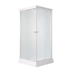 Душовий бокс Lidz Kubis SB90x90.SAT.LOW.FR, скло Frost 4 мм