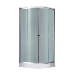 Душовий бокс Lidz Tani SB100x100.SAT.LOW.FR, скло Frost 4 мм