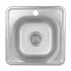 Кухонна мийка Brinex 3838 0,6 мм Satin (BRIN3835SAT06)