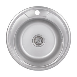 Кухонна мийка Brinex 490-A 0,6 мм Satin (BRIN490SAT06)